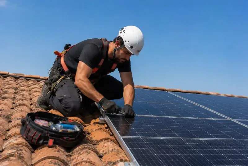 Maintenance et monitoring de panneaux solaires à Locmalo
