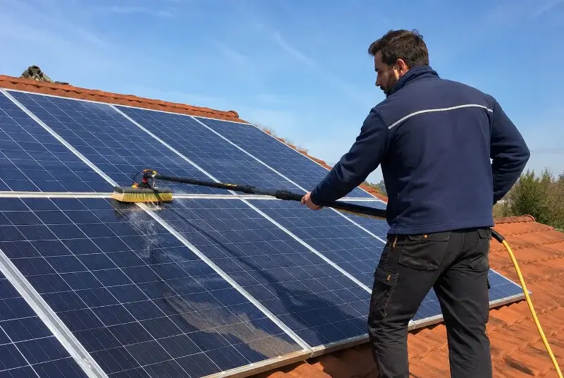 Nettoyage et entretien de panneaux solaires à Locmalo